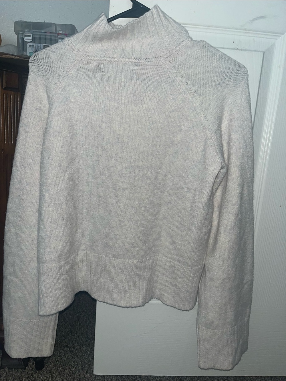 Truth Cream Ribbed Cowl Neck Sweater - Picture 3 of 4
